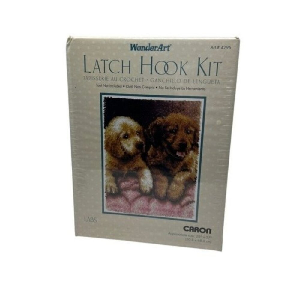 Caron WonderArt “Labs” Latch Hook Kit